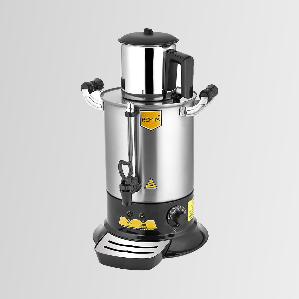 PT11 Remta Elektrikli Platin Model Tek Demlikli Çay Makinesi 9 lt (Demlik Dahil)