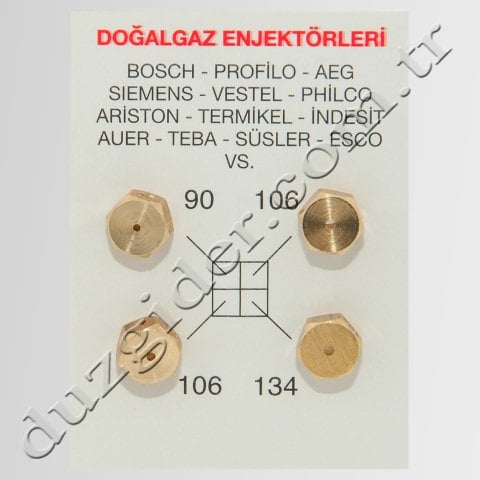 Üniversal Doğalgaz Enjektör Meme Takımı (10 ADET)