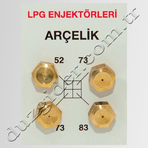 Arçelik LPG Enjektör Meme Takımı (10 ADET)