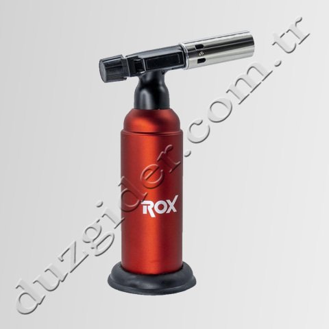 Rox BS-850 Camping İki Alev Çıkışlı Torch Bütan Gazlı Kamp Pürmüz Başlığı Çok Amaçlı Çakmaklı