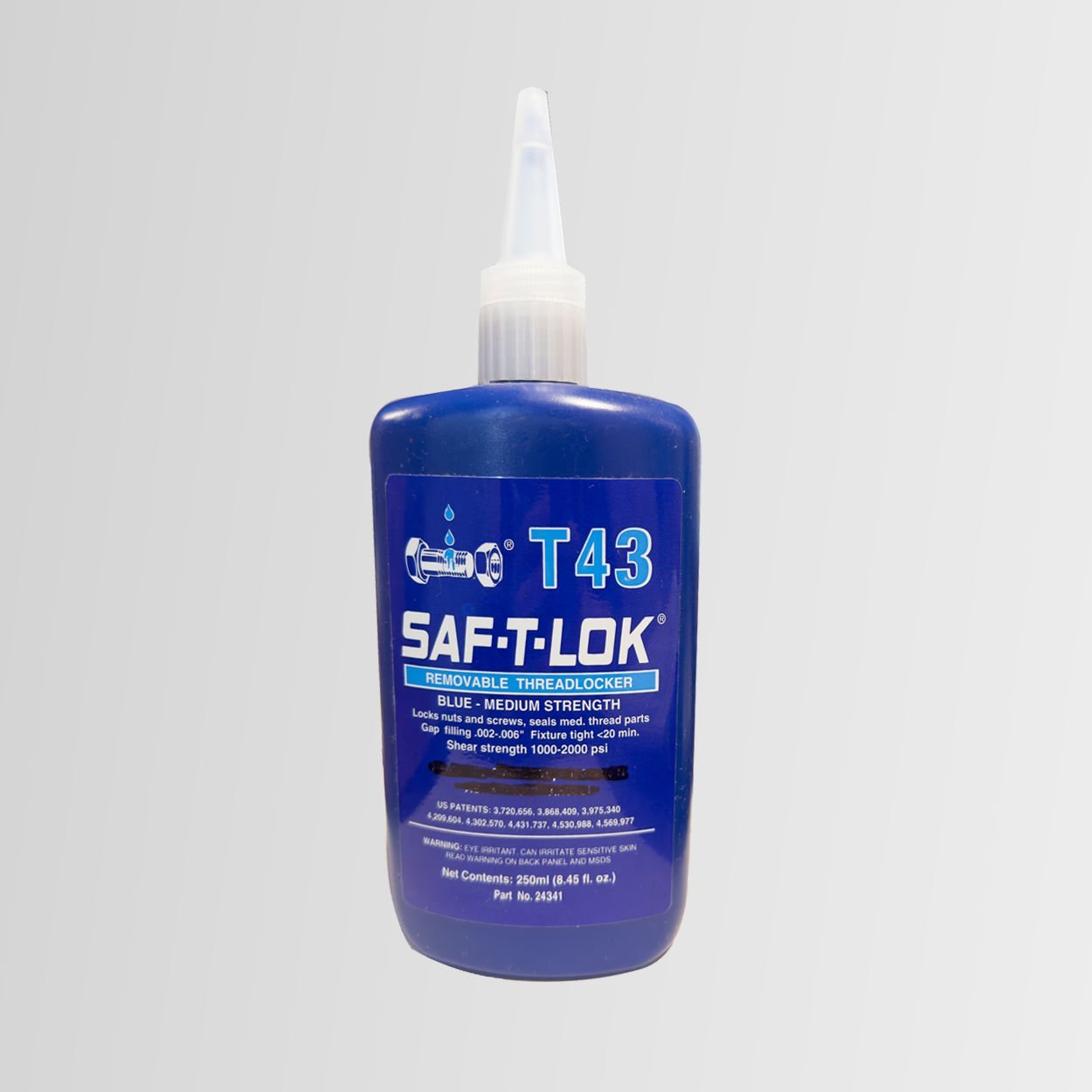 SAF-T-LOK T43 - Orta Mukavemetli - Civata Sabitleyici 250 ML