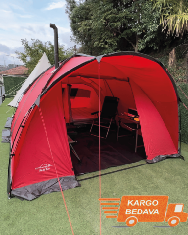 Nurgaz Campout Family Maxi Kamp Çadır Su Geçirmez - 4-5 Kişilik - Çantalı - NG C019