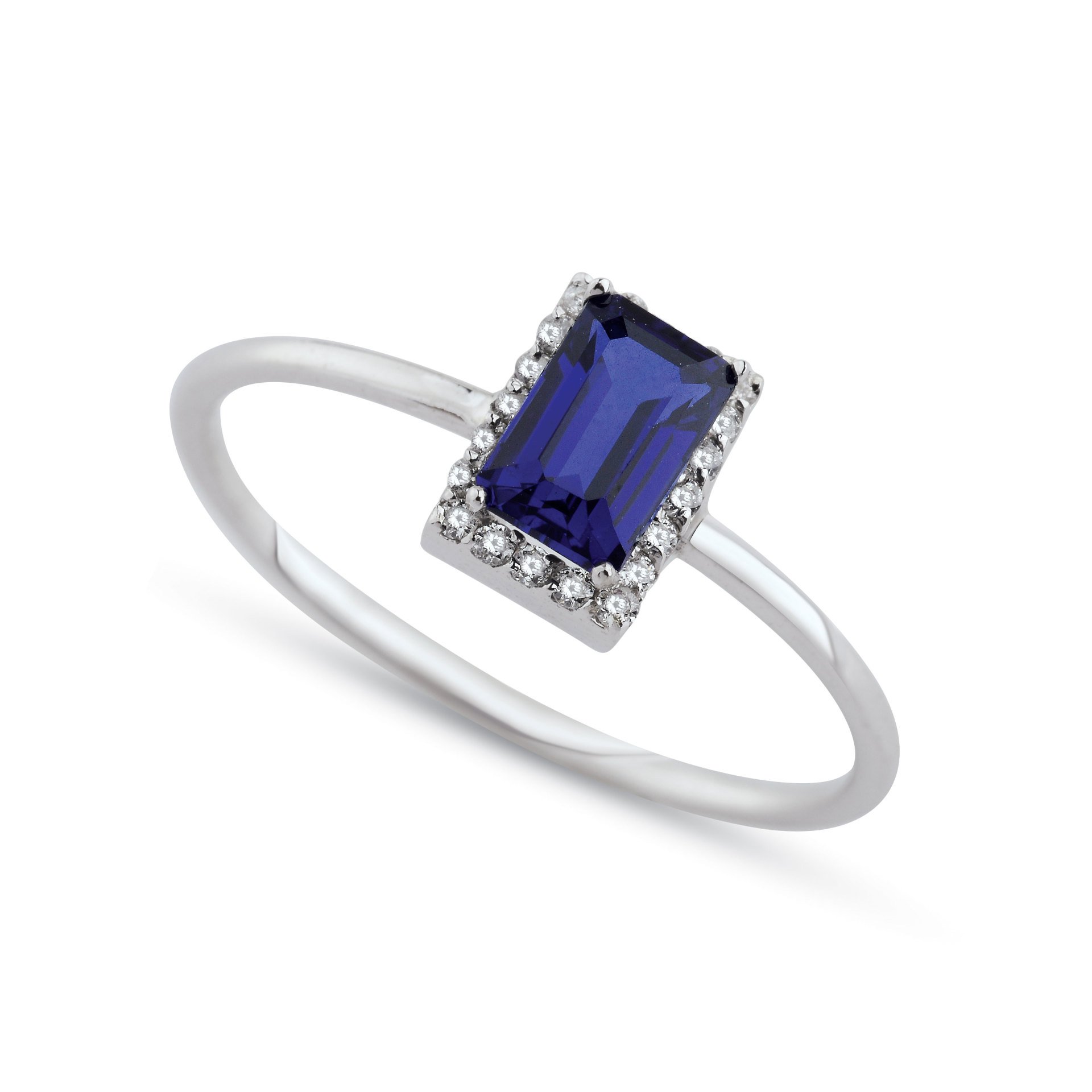 0,15 Karat Safir Pırlanta Yüzük