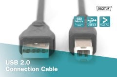 DIGITUS USB 2.0 Bağlantı Kablosu 1.8 Metre