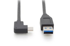 DIGITUS USB Type-C™ Bağlantı Kablosu Gen2 Type-C™ 90°’den A’ya 1 Metre