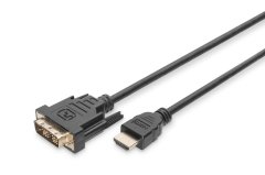 AK-330300-50-S HDMI Adapter Cable, type A-DVI 5 Metre