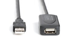 USB 2.0 Tekrarlayıcı Kablo USB A erkek / A dişi, Uzunluk 25 m