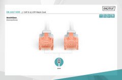 Digitus 50 cm Gri Ethernet Data Kablo DK-1617-005