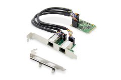 DIGITUS Dual Gigabit Ethernet mini PCI Express ağ kartı