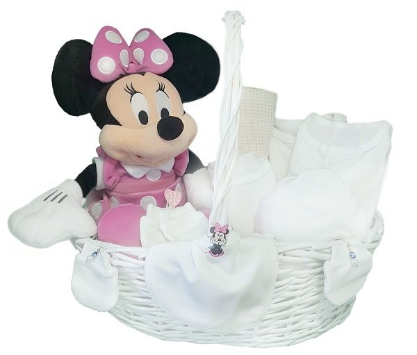 Minnie Mouse Dolu Dolu Bebek Hediye Sepeti