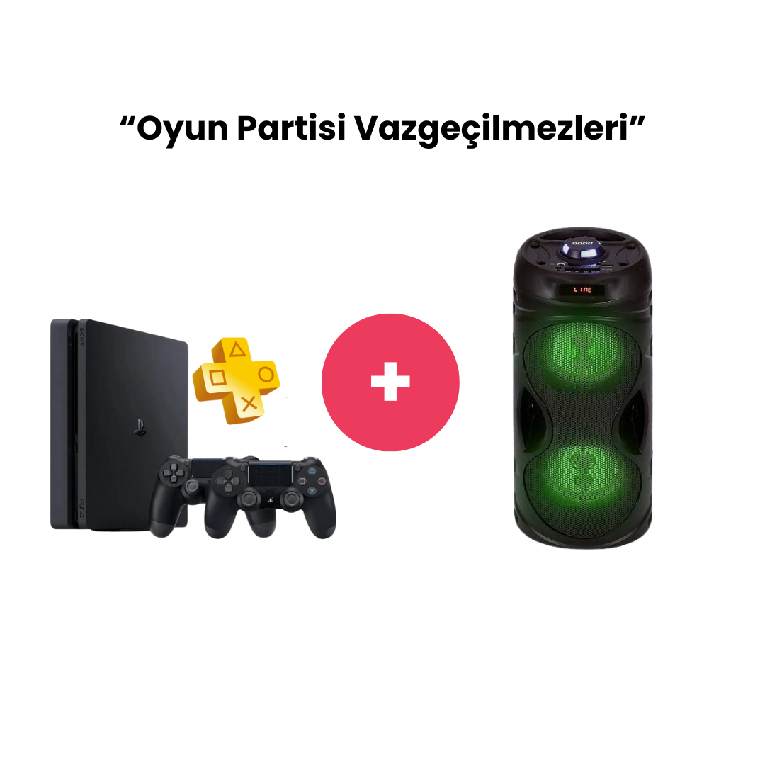 Oyun Partisi Vazgeçilmezleri (Bood Kule Hoparlör + PS4)