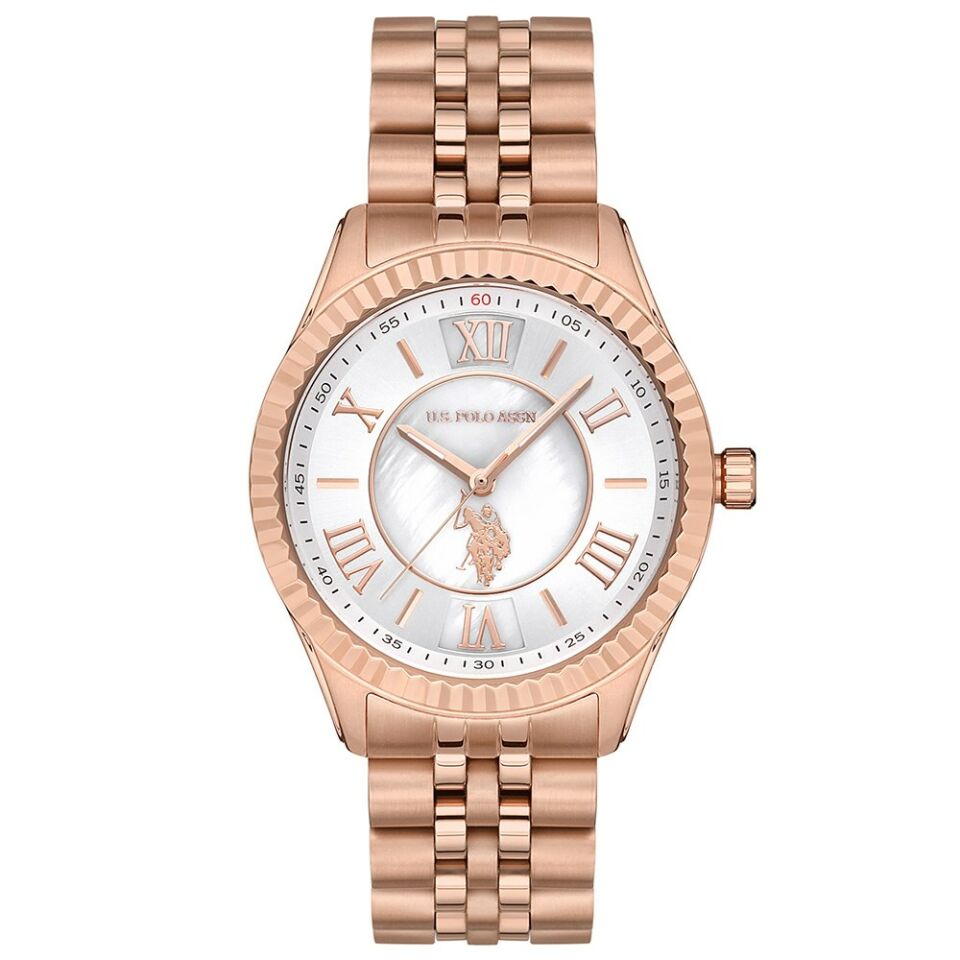 U.s Polo Assn. USPA2028-04 Quartz Çelik Rose Gold Sedef Kadran 36 mm Kadın Kol Saati