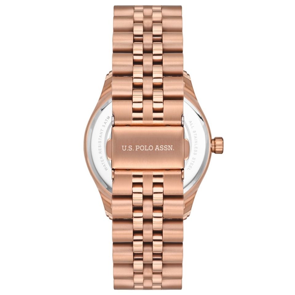 U.s Polo Assn. USPA2028-04 Quartz Çelik Rose Gold Sedef Kadran 36 mm Kadın Kol Saati