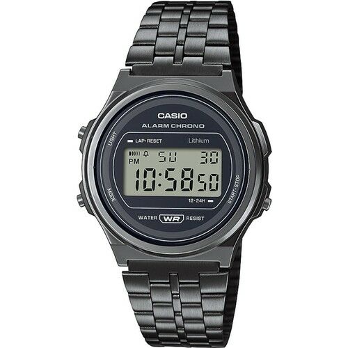 Casio A171WEGG-1ADF 37 mm Çelik Kronolu Kadın Kol Saati