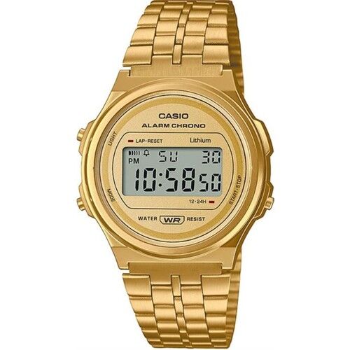 Casio A171WEG-9ADF 37 mm Çelik Kronolu Kadın Kol Saati