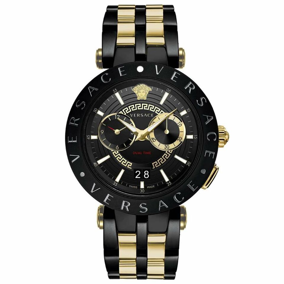 Versace VRSCVEBV00619 Quartz Swiss Made 46 mm Çelik Erkek Kol Saati