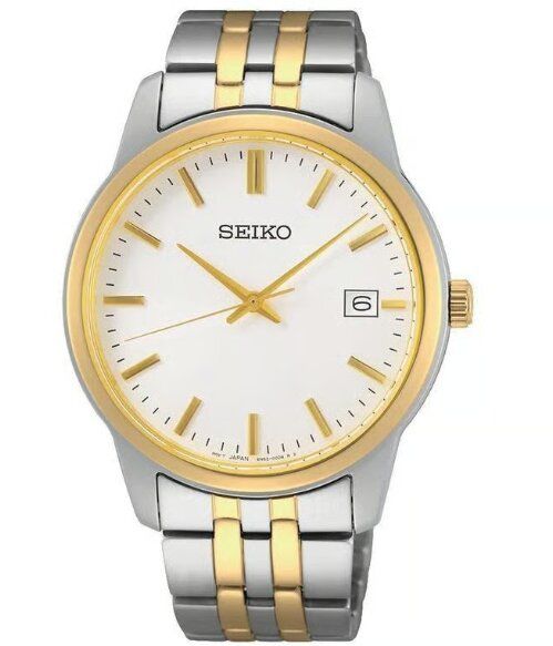 Seiko SUR402P1 Quartz Çelik Altın/Gri Beyaz Kadran 40 mm Erkek Kol Saati