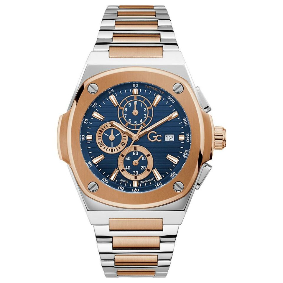 Gc GCY99002G7MF 44 mm Rose Gold / Metalik Gri Erkek Kol Saati