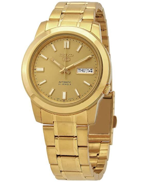 Seiko 5 SNKK20K1 Otomatik Çelik Altın Sarısı 39 mm Erkek Kol Saati