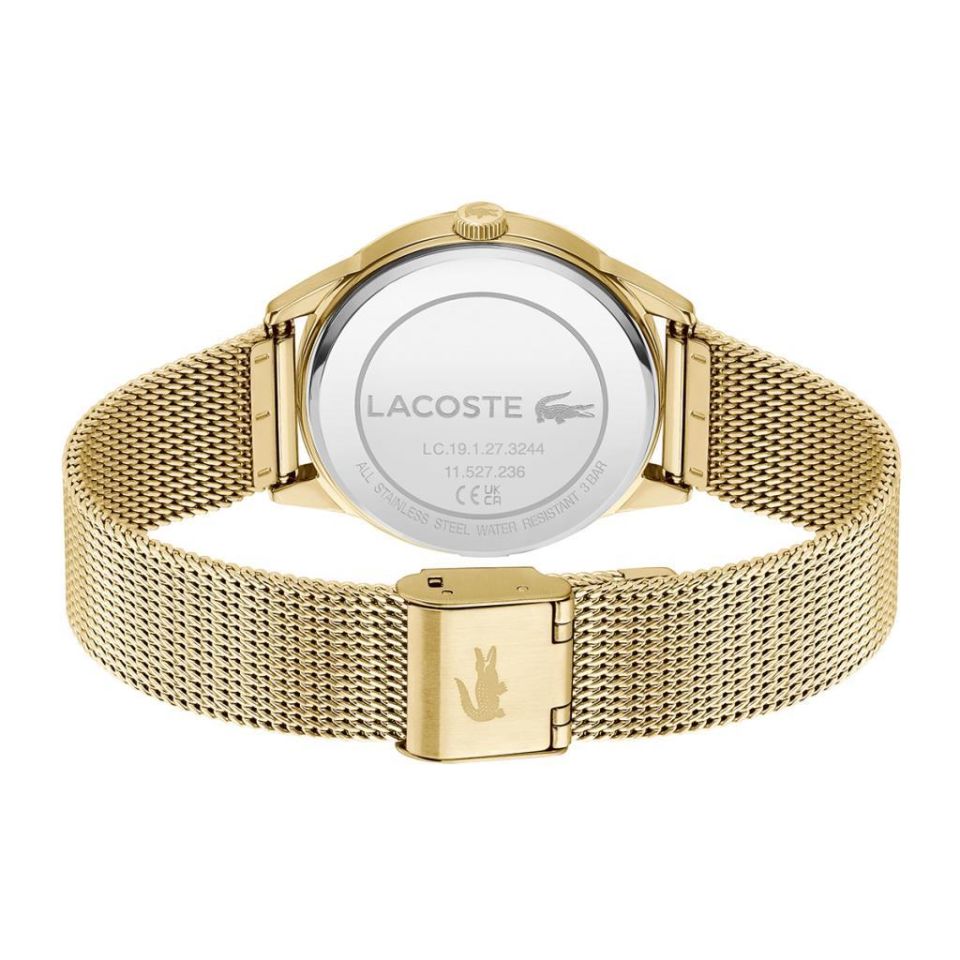 Lacoste 2001343 Quartz Hasır Altın Rengi 36 mm Kadın Kol Saati