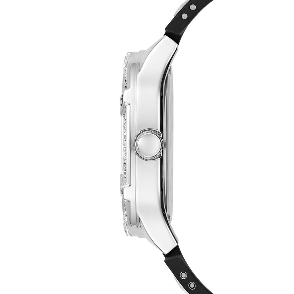 Guess GUGW0619L1 Quartz Silikon Siyah Gümüş Kadran 40 mm Kadın Kol Saati