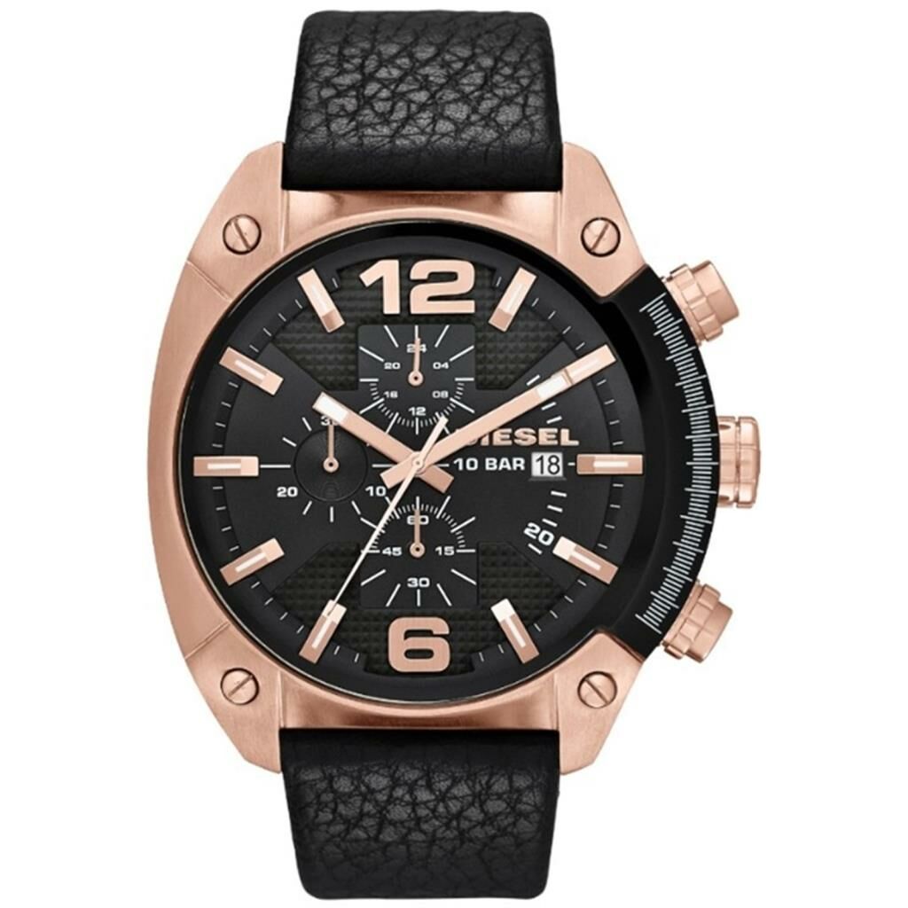 Diesel DZ4297 Quartz Deri Siyah 10 ATM 49 mm Erkek Kol Saati