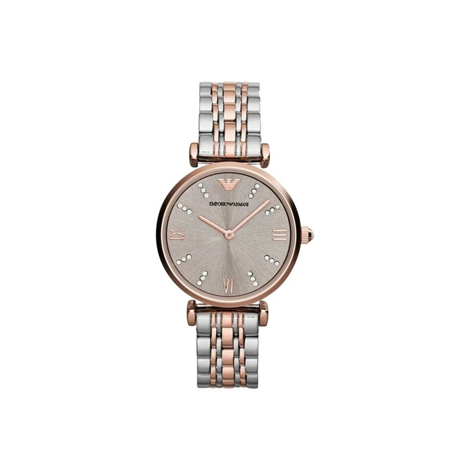 Emporio Armani AR1840 Quartz Çelik Rose Gold/Metalik Gri 32 mm Kadın Kol Saati