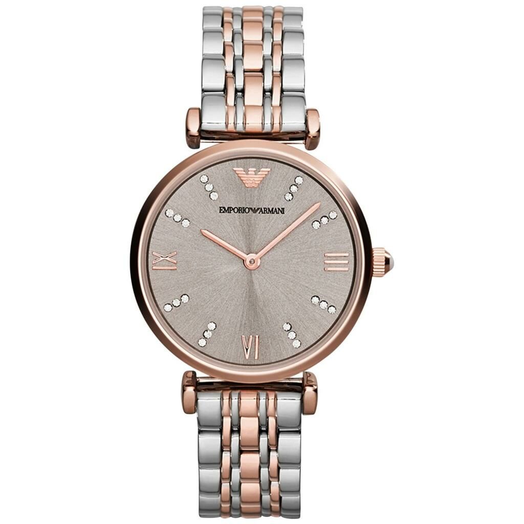 Emporio Armani AR1840 Quartz Çelik Rose Gold/Metalik Gri 32 mm Kadın Kol Saati