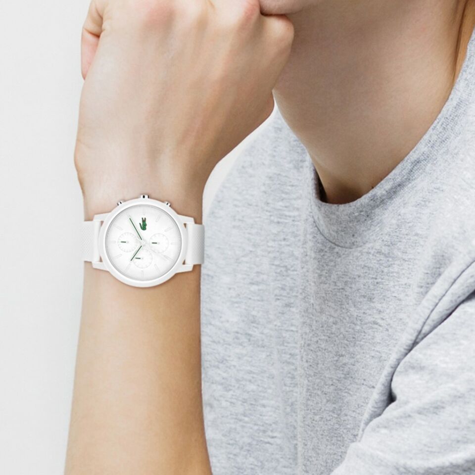 Lacoste LAC2011246 Quartz Silikon Beyaz 43 mm Erkek Kol Saati