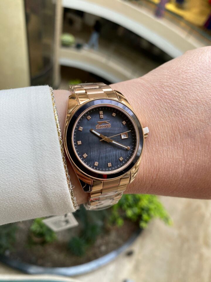 Slazenger SL.09.2142.3.04 Çelik Rose Gold Füme Kadran 34 mm Kadın Kol Saati