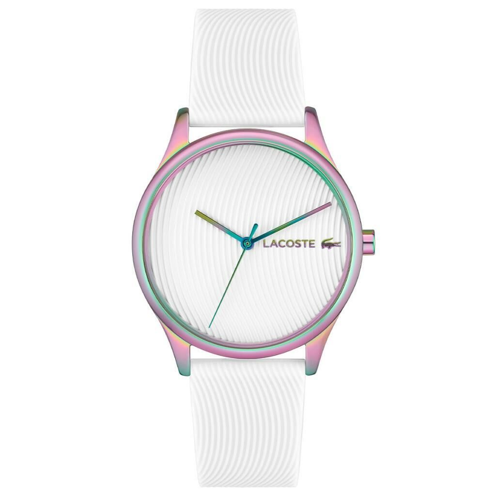 Lacoste 2001353 Quartz Silikon Beyaz Renkli Kasa 36 mm Kadın Kol Saati