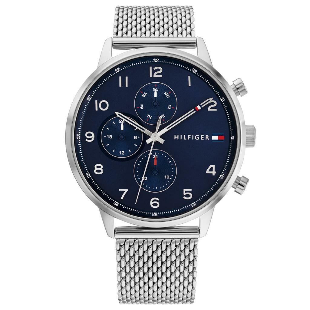 Tommy Hilfiger TH1792078 Quartz Hasır Gri Lacivert Kadran 44 mm Erkek Kol Saati