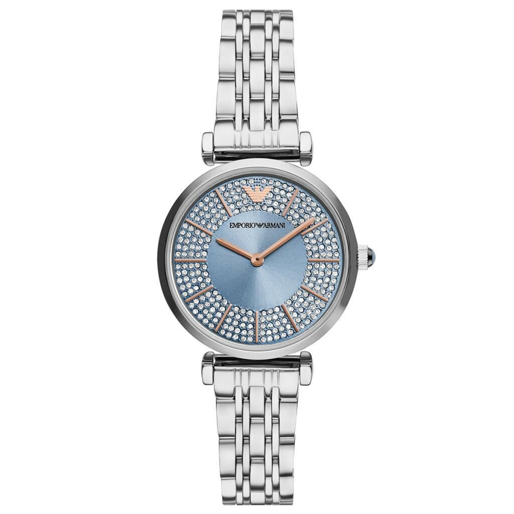 Emporio Armani AR11594 Quartz Çelik Gri Mavi Kadran 32 mm Kadın Kol Saati