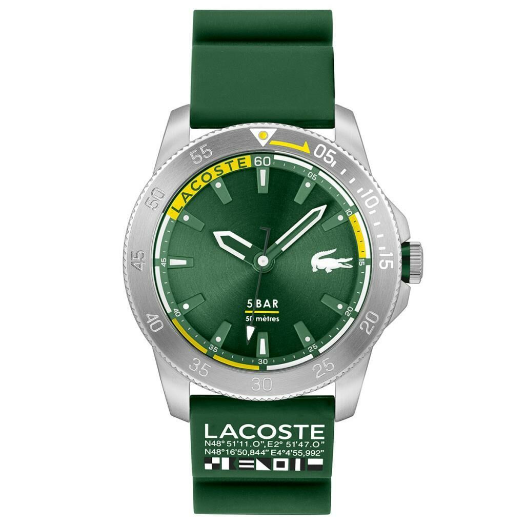 Lacoste 2011332 Quartz Silikon Yeşil 46 mm Erkek Kol Saati