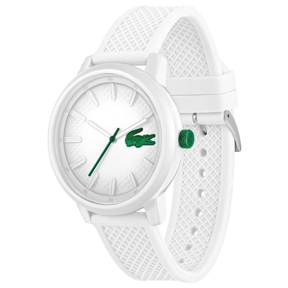 Lacoste 2011315 Quartz Silikon Beyaz 48 mm Erkek Kol Saati