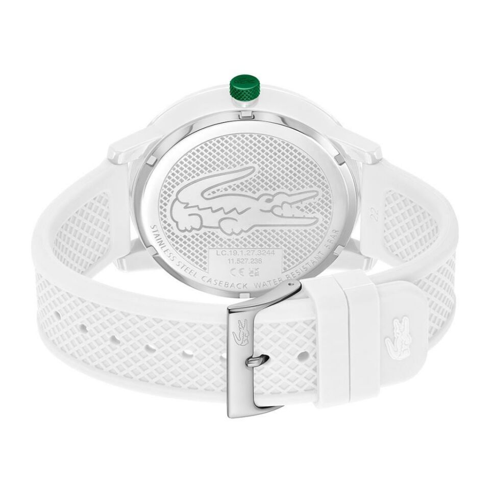 Lacoste 2011315 Quartz Silikon Beyaz 48 mm Erkek Kol Saati