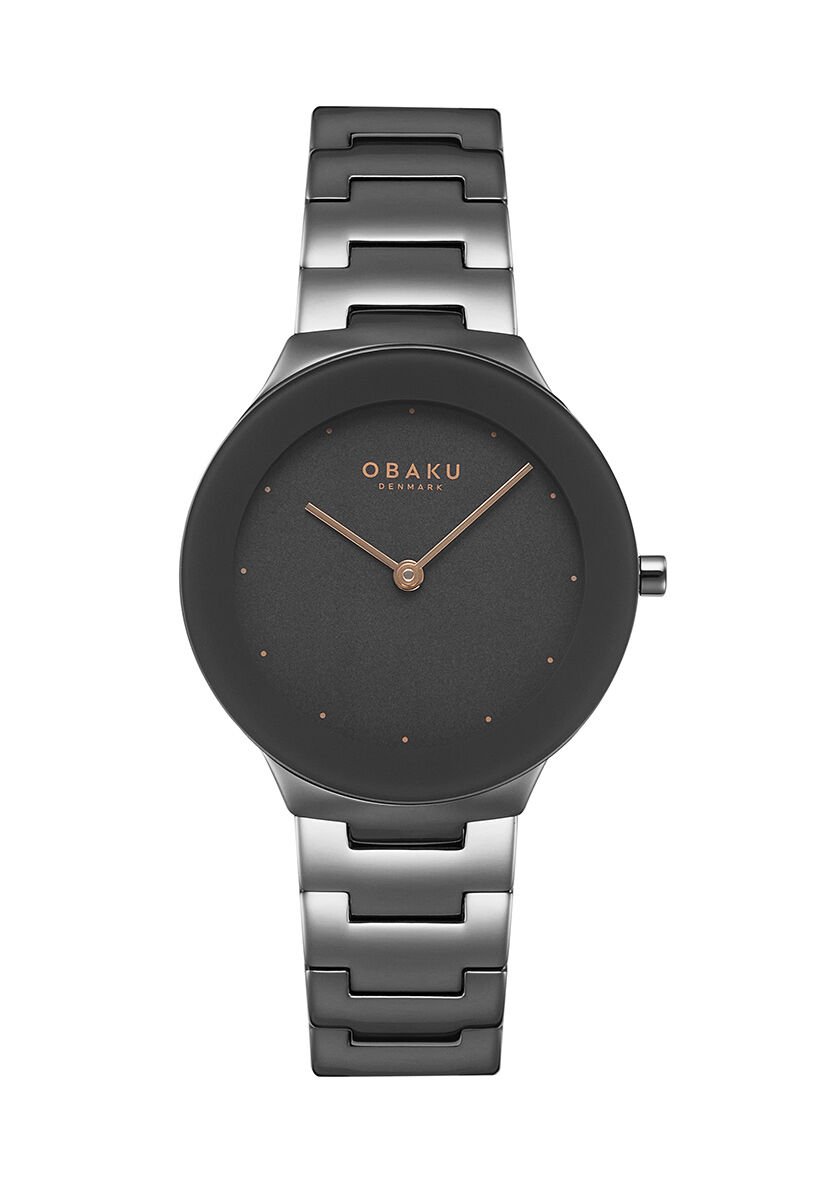 Obaku Denmark V290LXUUSU Çelik Safir Kristal Gri 32 mm Kadın Kol Saati