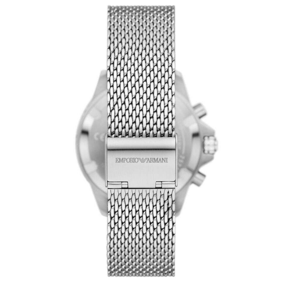 Emporio Armani AR11587 Quartz Çelik Gri Lacivert Kadran 10 ATM 43 mm Erkek Kol Saati