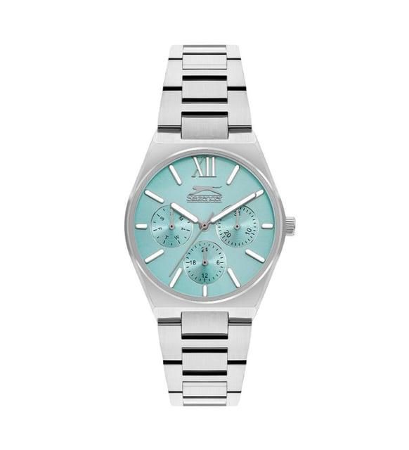 Slazenger SL.09.2243.4.05 Quartz Çelik Gri Mavi Kadran 34 mm Kadın Kol Saati