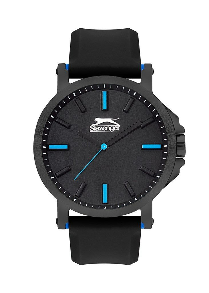 Slazenger SL.09.2220.1.04 Quartz Silikon Siyah 48 mm Erkek Kol Saati