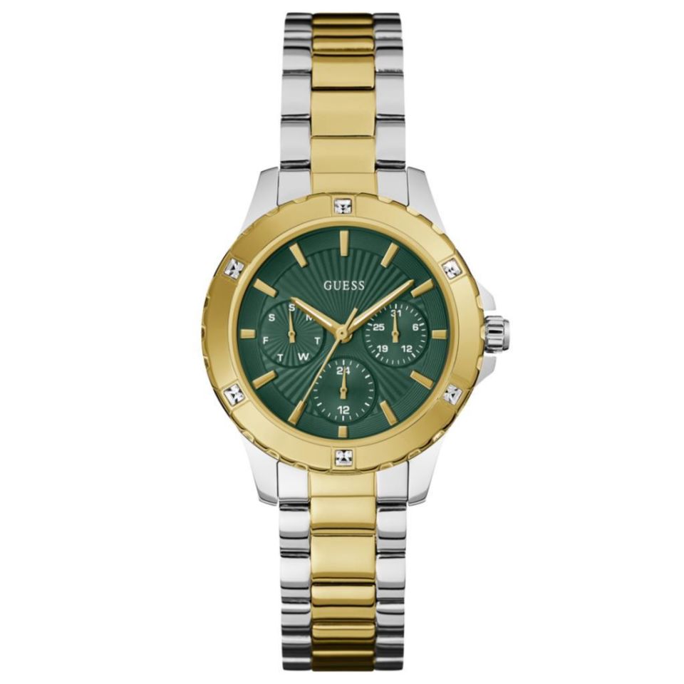 Guess GUGW0723L1 Quartz Çelik Altın/Gri Yeşil Kadran 35 mm Kadın Kol Saati