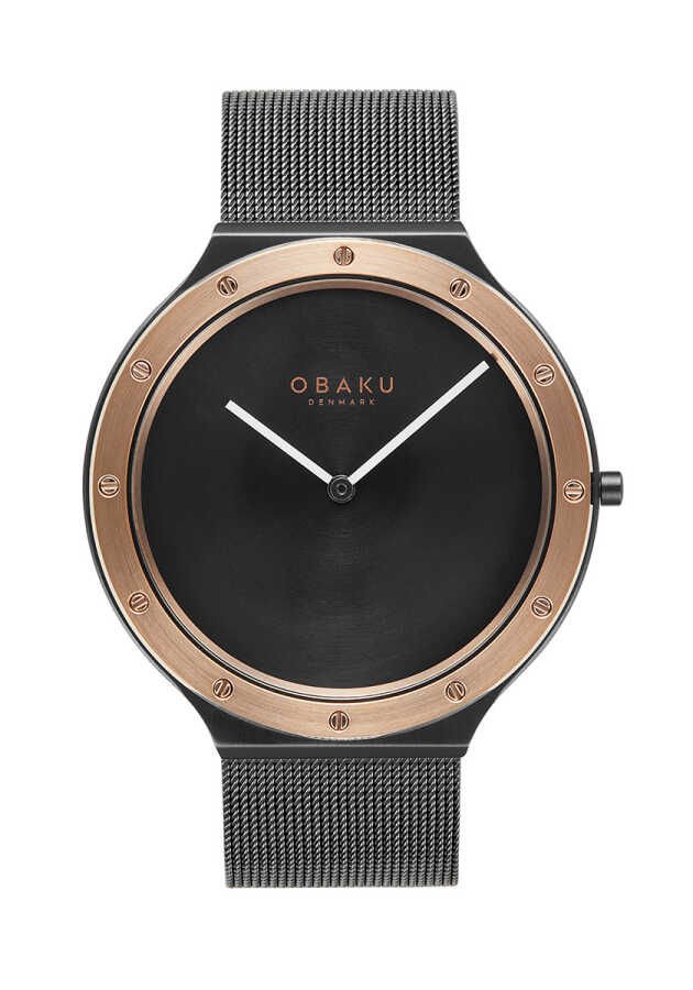 Obaku Denmark V285GXMBMB Quartz Safir 3 ATM 42 mm Erkek Kol Saati