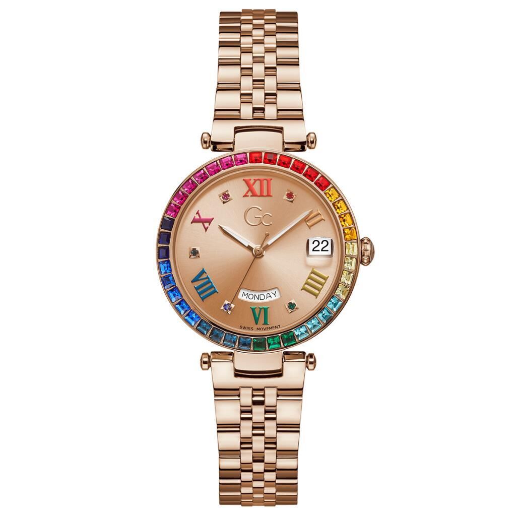 Gc GCZ01008L3MF 34 mm Rose Gold Çelik Kadın Kol Saati