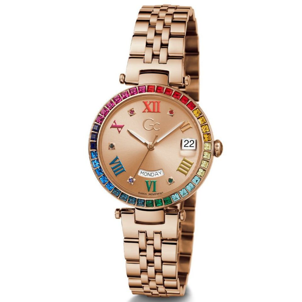 Gc GCZ01008L3MF 34 mm Rose Gold Çelik Kadın Kol Saati