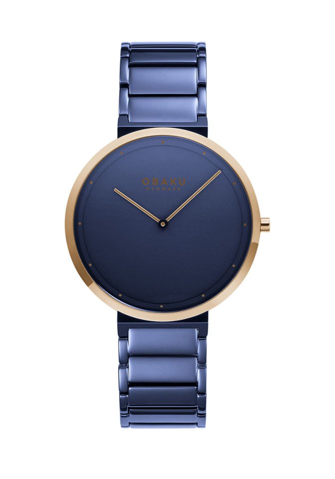 Obaku Denmark V258GXSLSL Quartz Safir Kristal 39 mm Erkek Kol Saati