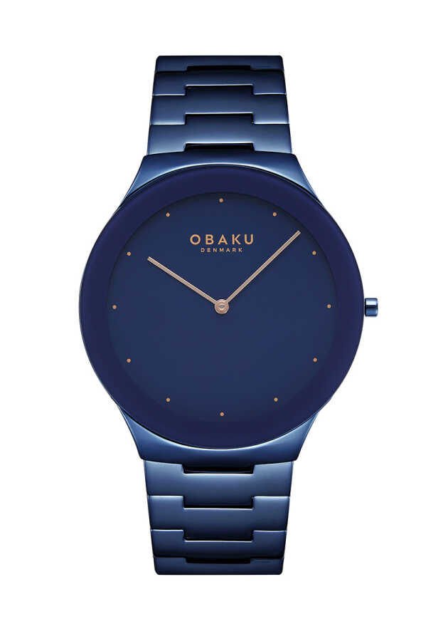 Obaku Denmark V290GXLLSL Quartz Safir Kristal 42 mm Erkek Kol Saati