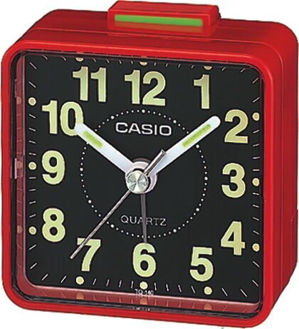 Casio TQ-140-4DF Quartz Plastik Kırmızı Siyah Kadran 57 mm Masa Saati