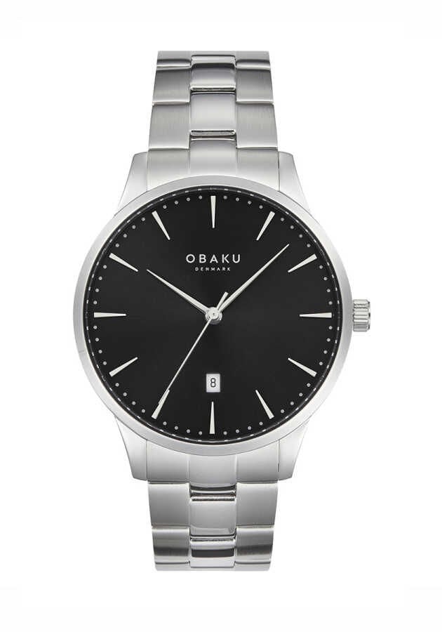 Obaku Denmark V247XDCBSC Quartz Çelik Gri 42 mm Erkek Kol Saati