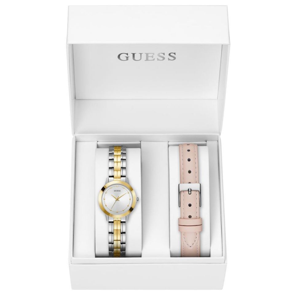 Guess GUGW0348L1 Quartz Çelik Altın/Gri 30 mm Çift Kordonlu Kadın Kol Saati