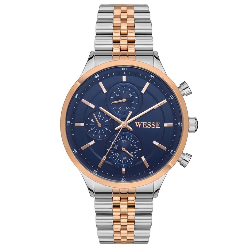 Wesse WWG207401 Çelik Rose Gold/Metalik Gri 43 mm Erkek Kol Saati